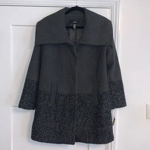 NWT! ALFANI CHARCOAL GREY COAT SIZE MEDIUM